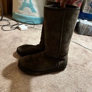 unbranded sheep leather and wool boots women’s size 7 ♥️‼️